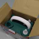 Electric Balloon Pump for Party Decorations Portable Inflator, Auto Shutoff, Balloon Air Pump Dual Nozzle 110V 600W, Green