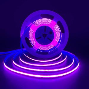 HAMRVL COB LED Strip Lights Purple,DC12V 16.4ft/5M 320leds/M CRI90 Bright Flexible LED Tape 8mm, for Indoor Home CabinetBedroom,Kitchen,Stage,Backlight DIY Lighting(Without Power Supply) (Purple)