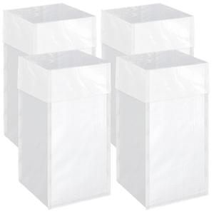 4 Count 40 Gallon Disposable Trash Cans with Waterproof Lining for Events, Reusable Sturdy Garbage Bins for Parties and Weddings, XL Size Trash Can Bin for Garbage and Recycling
