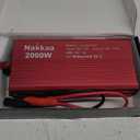 Nakkaa Rated 2000W Peak 5000W Power Inverter DC Input 12V to AC Output 110V/60HZ with Dual Sockets and USB Output 5A/1.5-2.1A