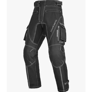 Black Motorcycle Riding Pants for Men – Waterproof & Windproof Touring Trousers with CE Armor, Reflective Strips.M32