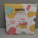 Eyean Kids Athletic Crew Socks Boys Girls Cotton School Uniform Casual Basic Socks 6 Pairs, 9-12 Years