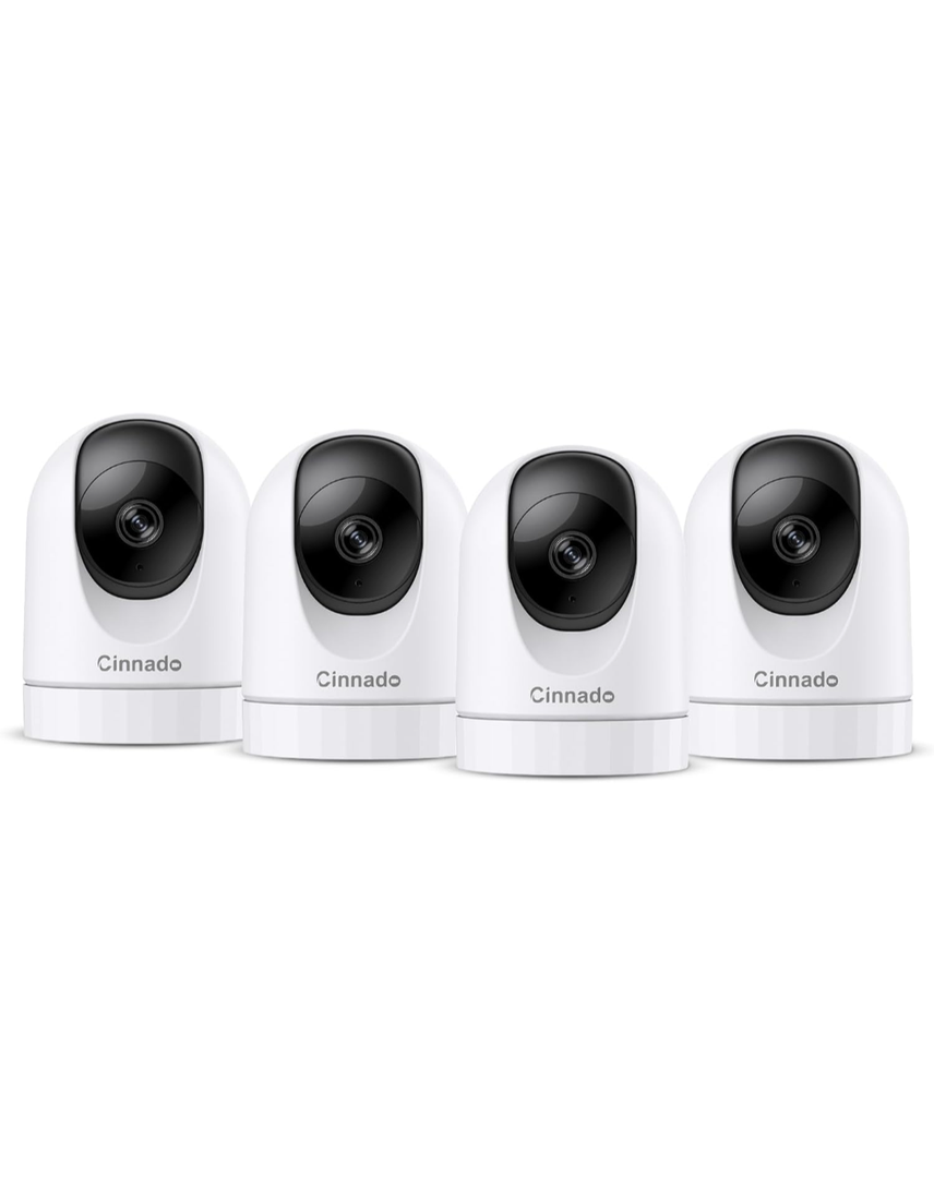 2K Home Security Cameras-2.4Ghz WiFi Indoor Camera with 360° Motion Detection for Pets/Nanny/Baby/Dog, 2 Way Audio, 24/7 SD Card Storage, Cloud Storage, Works with Alexa & Google Home, D1 4P
