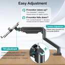 MOUNT PRO Laptop Arm Mount for Desk, 2 in 1 Function Monitor Laptop Stand, Fits Max 17" Notebook and 32" Computer Screen, Aluminum Single Monitor Holder with Adjustable Tray, Holds up to 22lbs