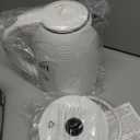 OVENTE 1.7L Double Wall Electric Tea Kettle, 1100W Water Boiler and Heater with Cool-Touch Exterior, Stainless Steel Insulated Interior, Auto Shut-Off, Boil-Dry Protection & Locking Lid, White KD64W