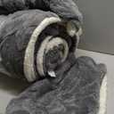 BEDELITE Fluffy Queen Comforter Set - Super Soft Sherpa Grey Comforter for Queen Size Bed, Luxury Warm Bedding Set for Winter, Fuzzy Bed Set 3 Pieces (1 Comforter, 2 Pillowcases)