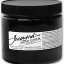 Jacquard Acid Dye - Jet Black - 8 Oz Net Wt - Acid Dye for Wool - Silk - Feathers - and Nylons - Brilliant Colorfast and Highly Concentrated