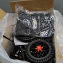 Knee Scooter, 350lbs Capacity, 13" Big PU Seat, Disc Brake Knee Walker, All Terrain Foldable Knee Scooter Walker with Bag for Foot Injuries Compact Crutches Alternative (Black)