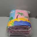 BATATADOCE Kids Play Mat - Cartoon Kids Bedroom Rug Play Mat for Learning ABC Alphabet,Numbers,Animal,Colors,Season,Cute Classroom Rug for Children Girls Bedroom Decor,Pink,6x9 Feet