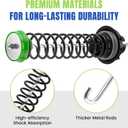 W11130362 MVWC565FW1 MVWC565FW2 WTW5000DW1 MVWX655DW1 Washer Suspension Rod Kit Fit fotr Ken-more May-tag Whirl-pool Washing Machine Parts, W10594080 W10735786 with Basket Driven Hub by Fetechmate