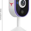 Indoor Surveillance Home Security Camera, 2-Way Audio, Night Vision, Smart AI Human Detection, App Control, Cloud Storage (Sold Separately), USB Wired Power Supply