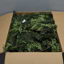 4 Pcs Artificial Cedar Garlands, 6 FT Real Touch Winter Cedar Garland, Green Artificial Greenery Pine Garland for Table, Mantle, Wall, Indoor, Outdoor Christmas Decorations