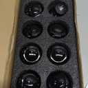 8 Pack Black Dresser Knobs, 1-3/8 Inch(36mm) Decorative Kitchen Cabinet Knobs, Elegant Crystal Round Cabinet Knobs for Dressers Kitchens Cupboard Drawer Pulls