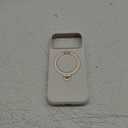 TORRAS Ostand Q3 Silicone for iPhone 17 Pro Max Case, Fit for MagSafe, 360 Spin Stand, Soft Liquid Silicone Cozy Grip, Camera Control, Protective Case for iPhone 17 Pro Max for Women, Ivory Gold