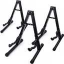Sadnyy 3 Pieces Guitar Stand Folding A Frame Stand with Nonslip Lock Rubber Universal Assembled Soft Foam Arms for Acoustic Classical Most Guitars Acoustic Electric Ukulele Holder