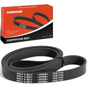 A-Premium Engine Serpentine Drive Belt Compatible with Honda & Acura Cars - CR-V CRV 2007-2009, TSX 2004-2008 - 2.4L, Replace 38920RBBE03, 38920RBBE02