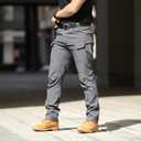 AUTIWITUA Men's Tactical Pants Water Resistant Flex Ripstop Cargo Pants Lightweight Hiking Pants with Multi Pockets(No Belt) (XXL)