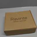Ravinte 60 Packs (30 Pairs) 3/8" Inset Matte Black Cabinet Hinge, Self Closing Hinges for Kitchen/Bathroom/Furniture Cabinets & Doors. Decorative Hardware with Door Bumper.