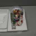 Musical Christmas Snow Globe Lantern with Colorful Lights & Snowfall - USB or Battery Operated - Indoor Holiday Decor for Christmas, Thanksgiving - Gift for Kids, Family, Colleagues (Red Santa Pulls Out Gifts)