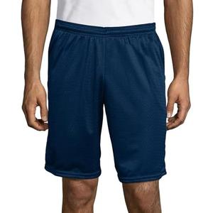 Hanes Men's Mesh Pocket Short, Dark Blue, S