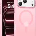 BENTOBEN Magnetic for iPhone 17 Pro Max Case 6.9" 2025, [Compatible with Magsafe] Slim Cute Matte Translucent Shockproof Drop Protective Bumper Women Men Phone Cover for iPhone 17 ProMax, Light Pink