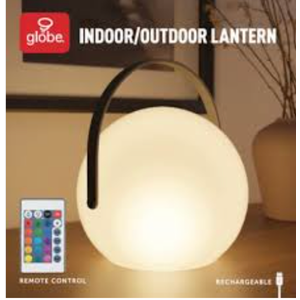 Globe Outdoor/Indoor Lantern Remote control Rechargeable