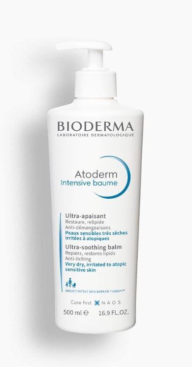 Bioderma Atoderm Intensive Balm, Hydrating Balm for Dry to Atopic Sensitive Skin, Face & Body Moisturizer with Ultra Soothing Anti-Itching Formula, Fragrance-Free, Non-Greasy & Non-Sticky for Family