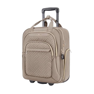Underseat Carry On Luggage Airline approved,16-inch Under seater Soft side Brown