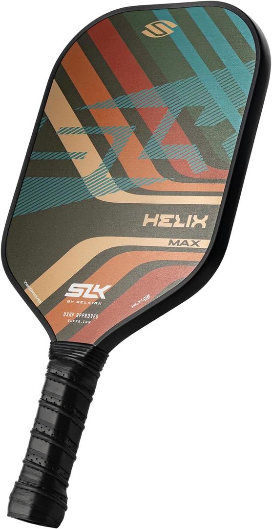 Selkirk Sport SLK Helix Pro Pickleball Paddle | Thermoformed Carbon Fiber Pickleball Paddles with Carbon Fiber & Fiberglass Hybrid Face | Unmatched Control (Grooves)