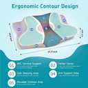 Cervical Pillow for Neck Pain Relief - Ergonomic Pillow for Sleeping Side Sleeper Pillow for Adults, Contour Neck Pillow Cooling Memory Foam Pillows, Orthopedic Bed Pillow for Back Stomach Sleepers