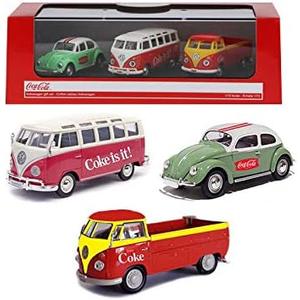 Motorcity Classics 458385 Volkswagen Coca Cola 3 Piece Gift Set 1 72 Diecast Car Models