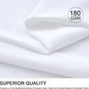 Outpain 6 Pack White Round Spandex Tablecloth for 48Inch/4FT Tables - Stretchy Table Cloth with Skirt, Wrinkle-Free Fitted Cloth for Wedding Vendor, Banquet & Graduation Decor (108" Round)