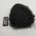 27 Inch Drawstring Ponytail Extension for Black Women Deep Curly Ponytail Extension Synthetic Mixed with Human Hair Hairpieces Afro Kinky Curly Pony Tail for Daily Use (Black)