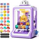 Claw Machine for Kids, Mini Vending Machine with Game Coins & Music, Prize Dispenser Toys for Girls and Boys, Electronic Claw Game Machine for Party Birthdays, Includes 30 Mini Toys