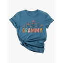 Floral Grandma Shirt Pregnancy Announcement 2026 Wildflowers Grandma T-Shirt Gift for New Grandmother XXL