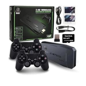 Retro Game Console TV Stick 64GB 4K HDMI | 20,000+ Classic Games | 2 Wireless Controllers | Vintage Arcade Gaming System | Plug & Play for Family Fun