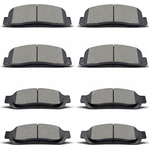 8PCS Front Rear Ceramic Brake Pads Replacement Kit Fits 2007-2012 For Ford F-250 Super Duty,2005-2012 For Ford F-350 Super Duty (D1067 D1069)