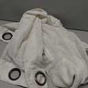 Linen Sheer Curtain 84 inches Length, Rod Pocket Semi Sheer Privacy Light Filtering Window Treatment for Bedroom/Living Room, 2 Panels,52" Width, Natural