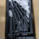 Olee Sleep 18 Inch Heavy Duty Steel Slat Anti-Slip Support, Easy Assembly Platform Bed Frame, Noise Free Steel Mattress Foundation, Maximum Storage, No Box Spring Needed, Black, Queen Size