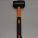 Edward Tools Rubber Mallet Hammer 16 oz - Durable Eco-friendly Rubber Hammer Head for Camping, Flooring, Tent Stakes, Woodworking, Soft Blow Tasks without Damage - Ergonomic Grip Handle