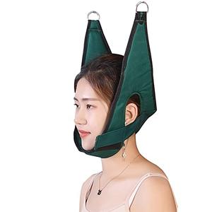 Cervical Traction Belt Home Neck Stretching Fixation Belt Neck Hanging Adult Child Neck Cone Traction Head Cover Medical Neck Pain Relief Correction Decompressor Pillow Neck Disease Treatment Device