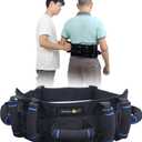 Gait Belt, Gait Belts for Seniors, Gate Belts Medical for Elderly, Gait Belt with 7 Handles, Patient Transfer Belt Quick Release Buckle, Medical Lift Strap Nursing Safety Belt for Physical Therapy (Black)