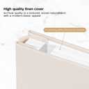 2 x Small Photo Album for Fujifilm Instax Mini Camera, Self Adhesive Albums White 60 Pages Scrap Book for 2x3 46 57 Instax Mini 12 11 9 8 7+ 99 40,Polaroid 300 Instant Camera,K-pop Photocards,Beige