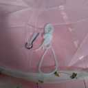 VISATOR Mosquito Net Bed Canopy for Girls,King Canopy Bed Curtains Queen Size from Ceiling,Dome Mosquito Netting Bed Tent Twin Girls Canopy Bed Decor for Baby Crib,Kid Bed and Adult Beds (Pink Dome)