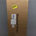 FACHNUO 7 Feet Portable Wheelchair Ramp with Sopport Legs, Non-Skid Aluminum Handicap Ramps with Handle, Folding Threshold Wheel Chair Ramp for Home Steps, Stairs, Entry,Doorways, 800LBS Capacity (7FT(Using height 7-21''))