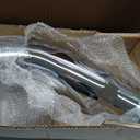LCGP 4" Elbow Exhaust Tip with a Clamp, Chrome Electroplated Exhaust Pipe 4" Inlet 5" Outlet 23" Length Turndown Diesel Exhaust Tip