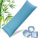 Body Pillowcase with Zipper Cooling Viscose from Bamboo Zippered Pillowcases, Cool & Breathable Body Pillow Cover for Hot Sleepers and Night Sweats, 20" x 54"