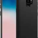 JETech Slim Fit Case for Samsung Galaxy S9, Thin Phone Cover with Shock-Absorption and Carbon Fiber Design (Black)