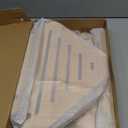 Shower Foot Rest 13.8in, Bamboo Shower Stool for Shaving Legs, Waterproof Corner Shower Stool with Storage Shelf, Shower Foot Stool for Inside Small Shower Spaces