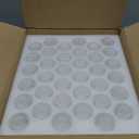 Foaincore 72 Pack Glass Candlestick Holders Bulk 2.5 Inch Taper Candle Holders Small Ritual Candle Stand Table Centerpieces for Wedding Christmas Valentine's Festival Party Dining Decorations (Clear)